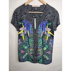 Desigual Black Multicolor Blouse